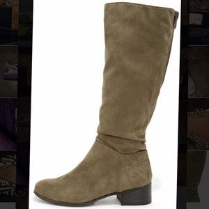 Madden girl brown boots with zipper up the back